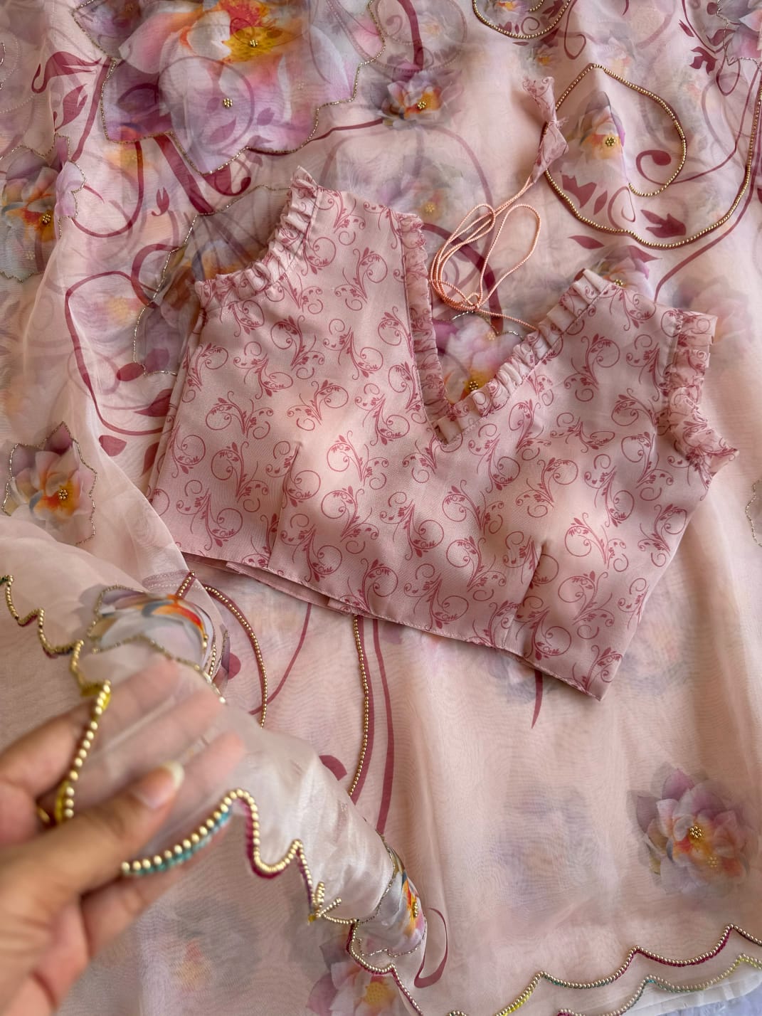 VK 4361 Organza Digital Printed Party Wear Saree Wholesale Shop In Surat